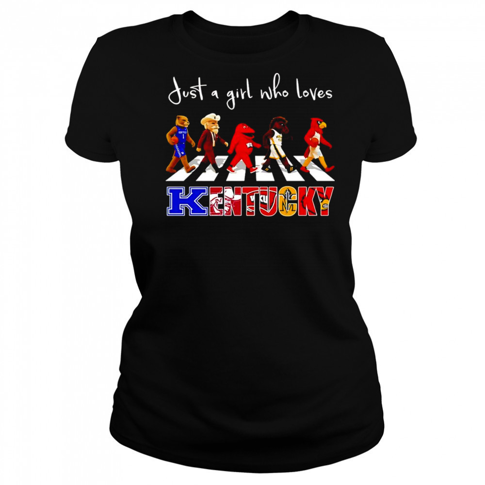 Just a girl who loves Kentucky sports mascot shirt Women's T-shirt