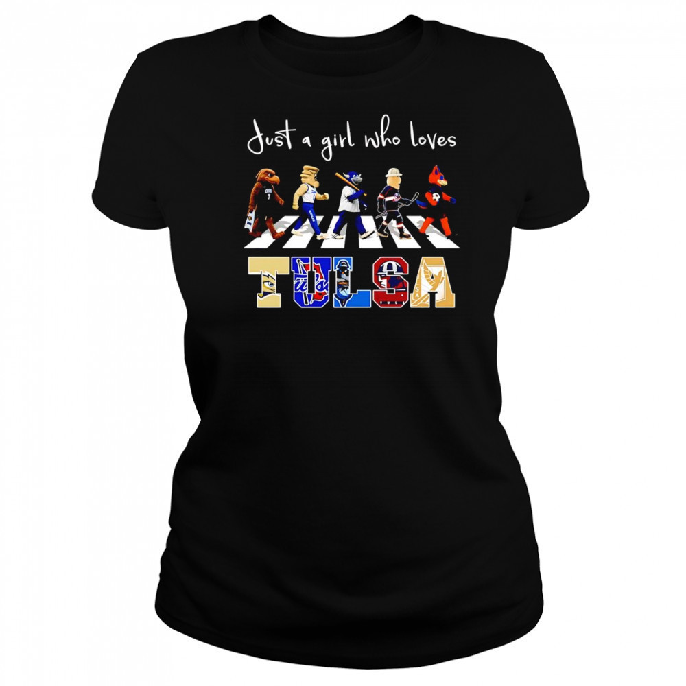 Just a girl who loves Tulsa sports mascot shirt Women's T-shirt