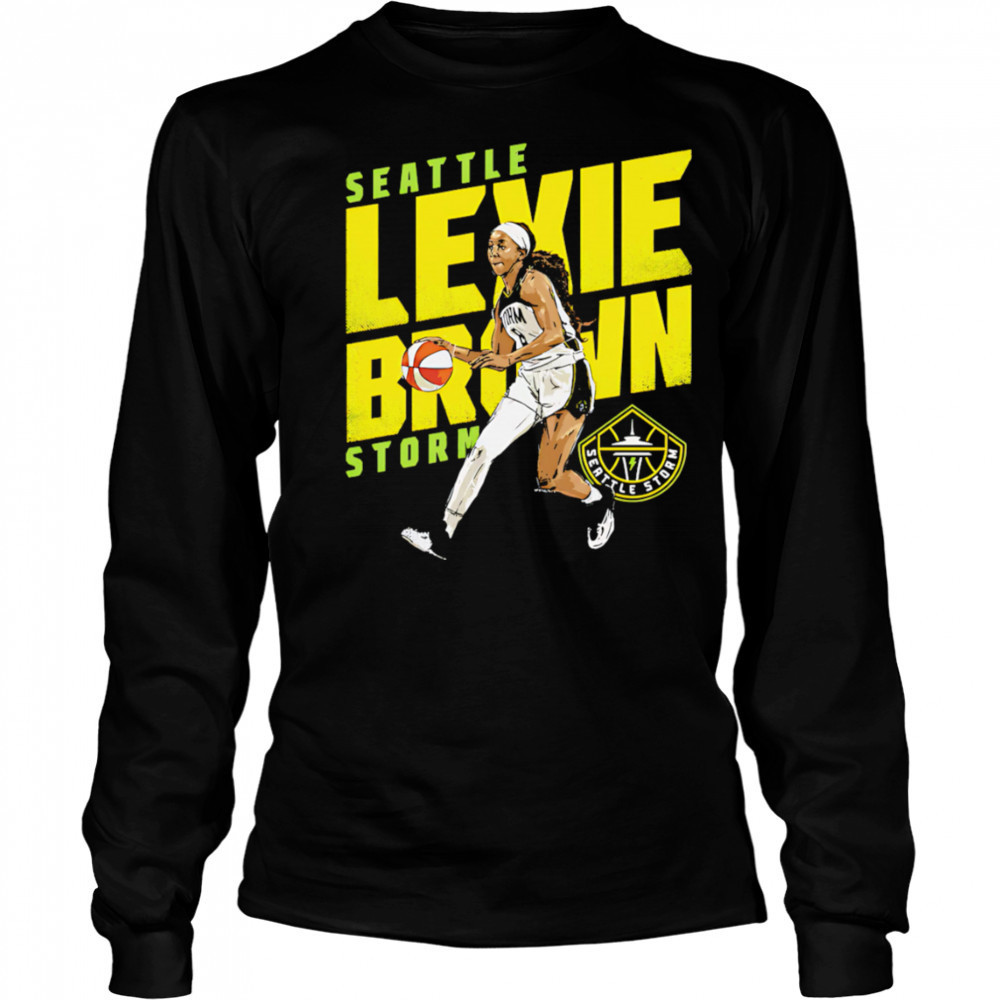 Lexie Brown Seattle Storm Slant shirt Long Sleeved