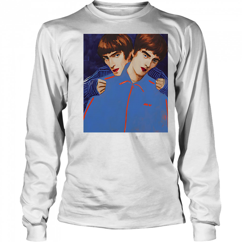Liam and Noel Oasis shirt Long Sleeved