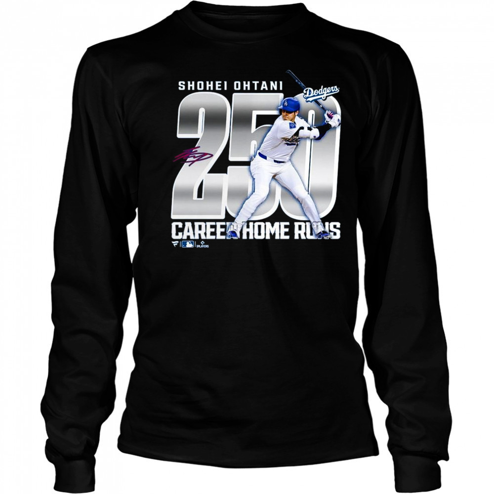 Los Angeles Dodgers Shohei Ohtani 250 Career Home Runs Shirt Long Sleeved