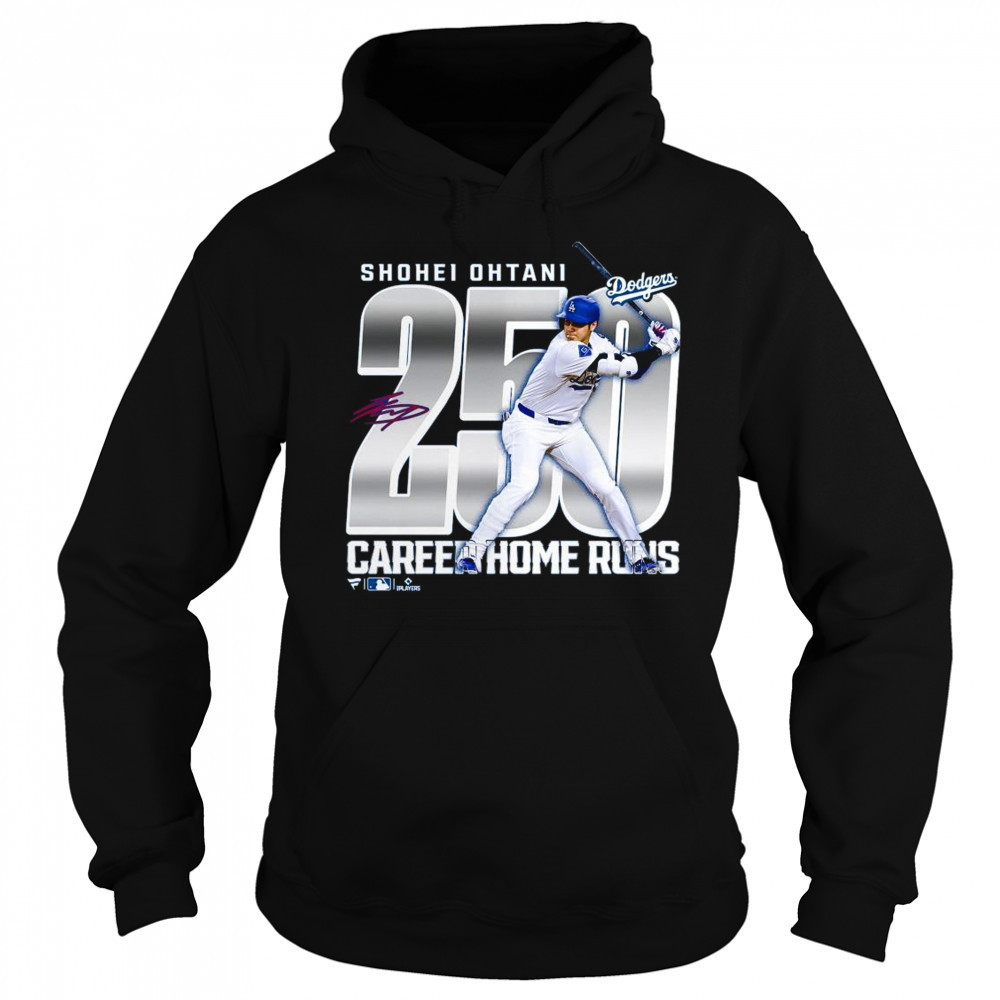 Los Angeles Dodgers Shohei Ohtani 250 Career Home Runs Shirt Hoodie