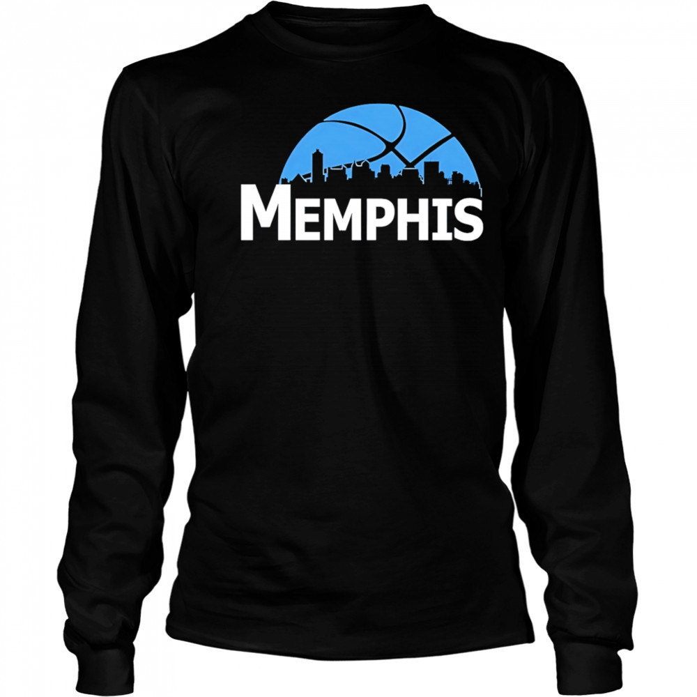 Memphis Grizzlies Cityscape Skyline style 2025 shirt Long Sleeved