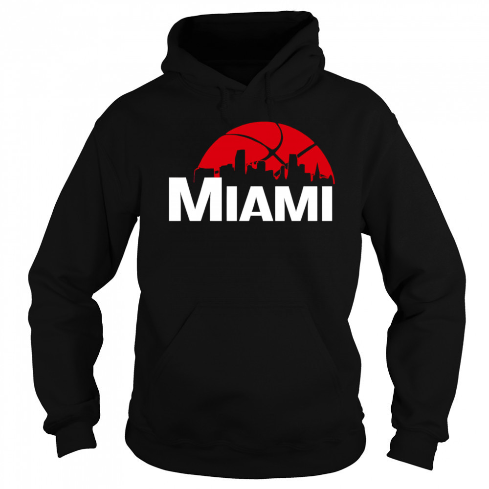 Miami Heat Cityscape Skyline style 2025 shirt Hoodie