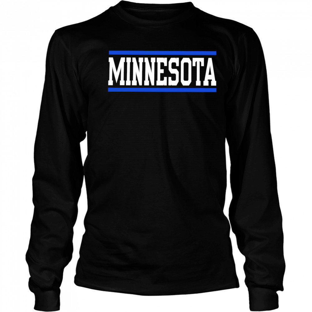 Minnesota horizontal lines shirt Long Sleeved