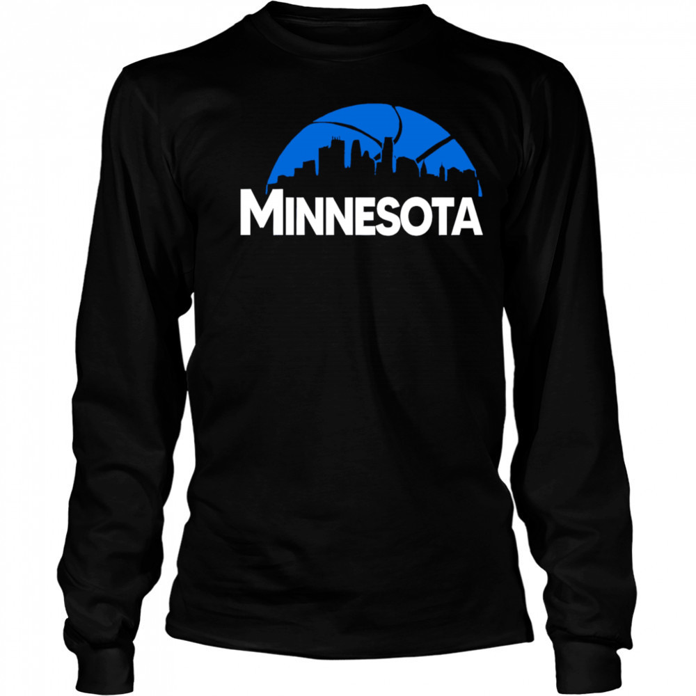 Minnesota Timberwolves Cityscape Skyline style 2025 shirt Long Sleeved