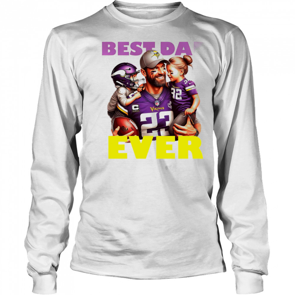Minnesota Vikings Best Dad Ever shirt Long Sleeved