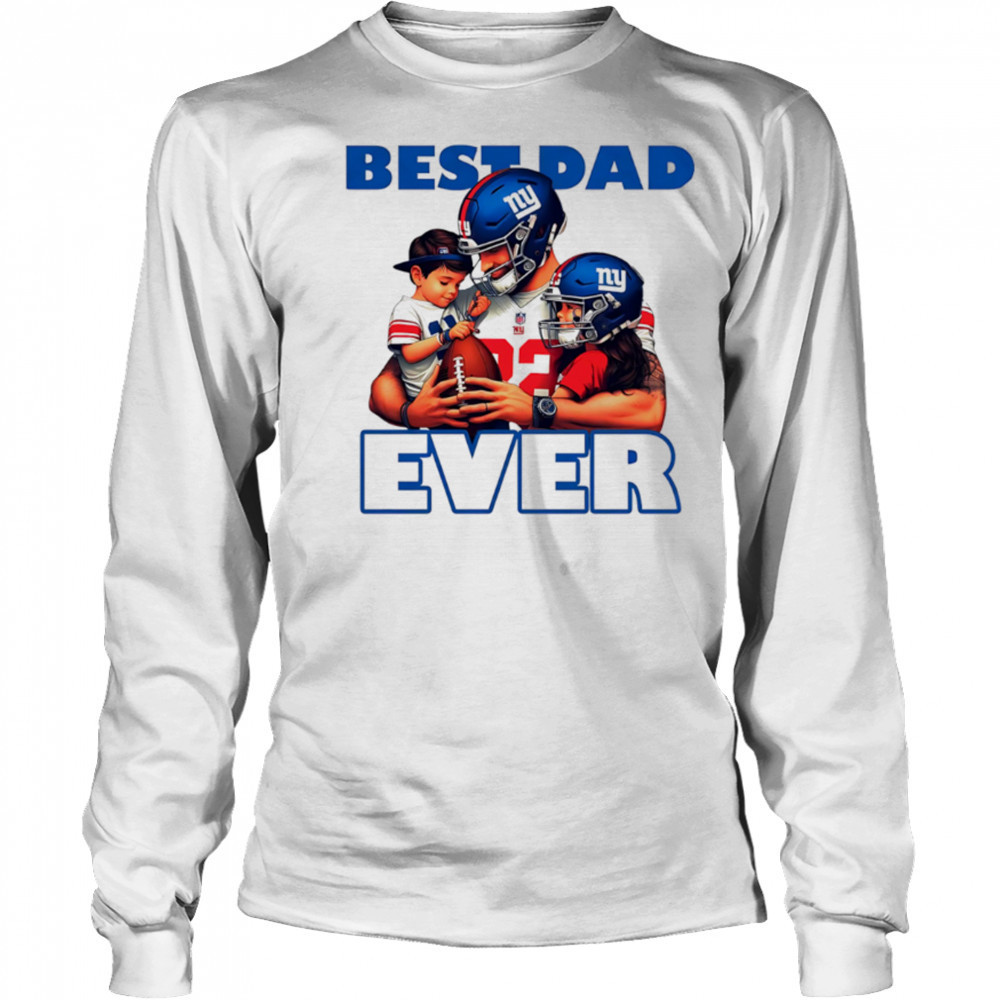 New York Giants Best Dad Ever shirt Long Sleeved