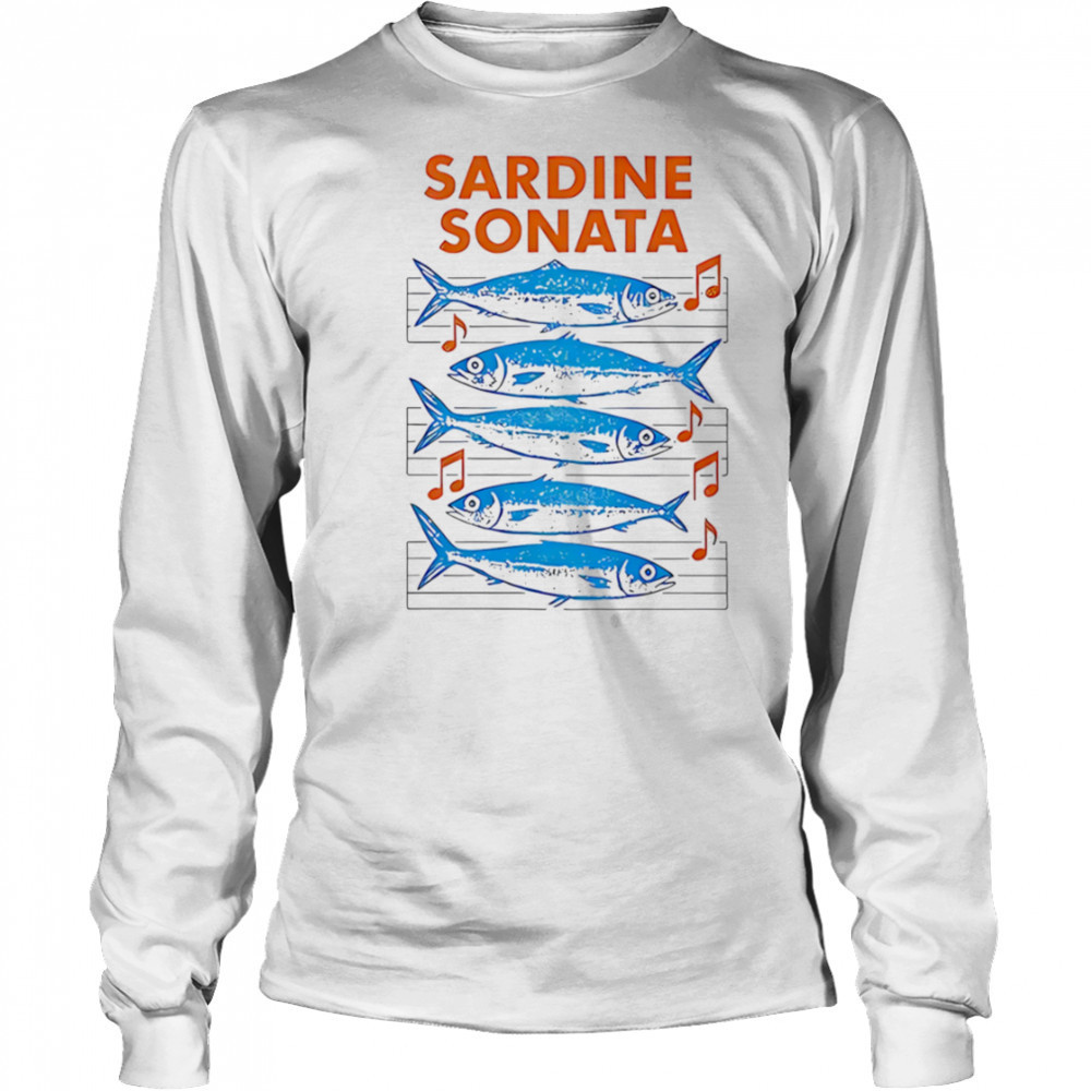 Sardine Sonata Fish shirt Long Sleeved