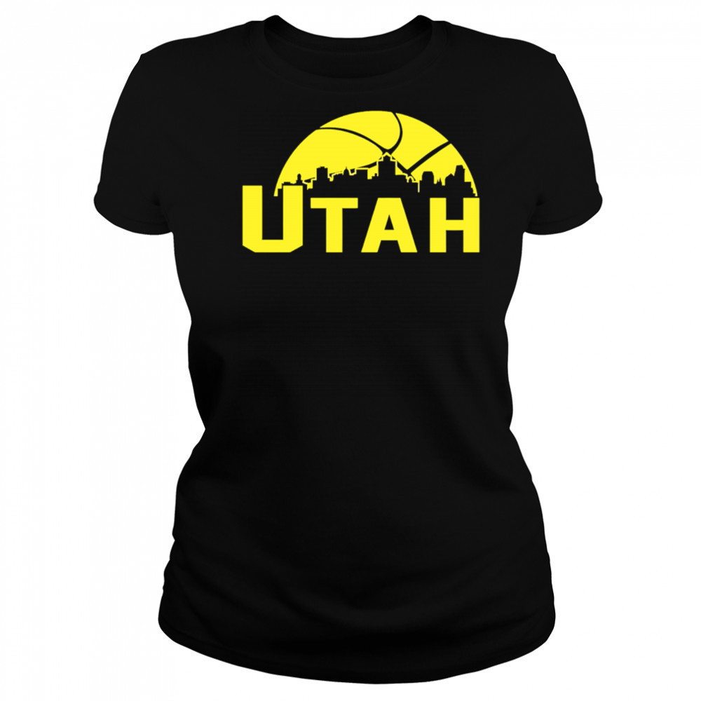 Utah Jazz Cityscape Skyline style 2025 shirt Women's T-shirt
