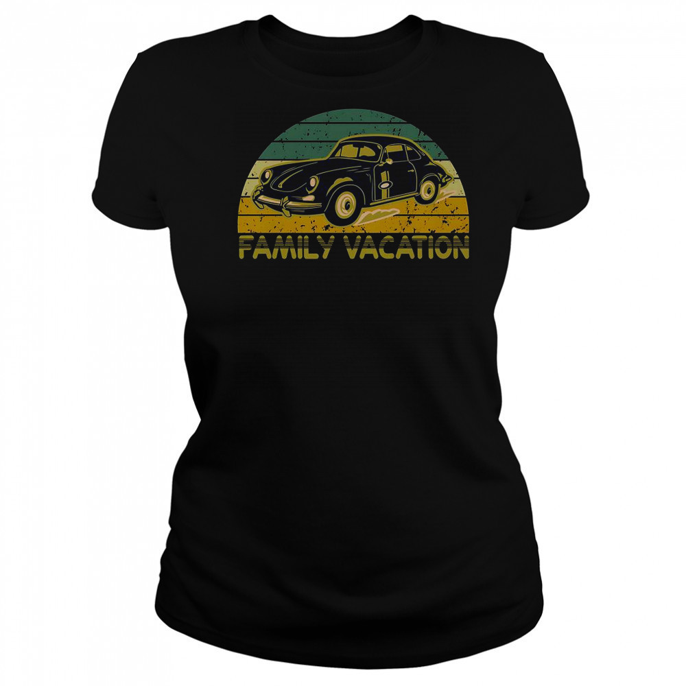 Vintage Retro Family Vacation Old Classic Car T-Shirt Women's T-shirt
