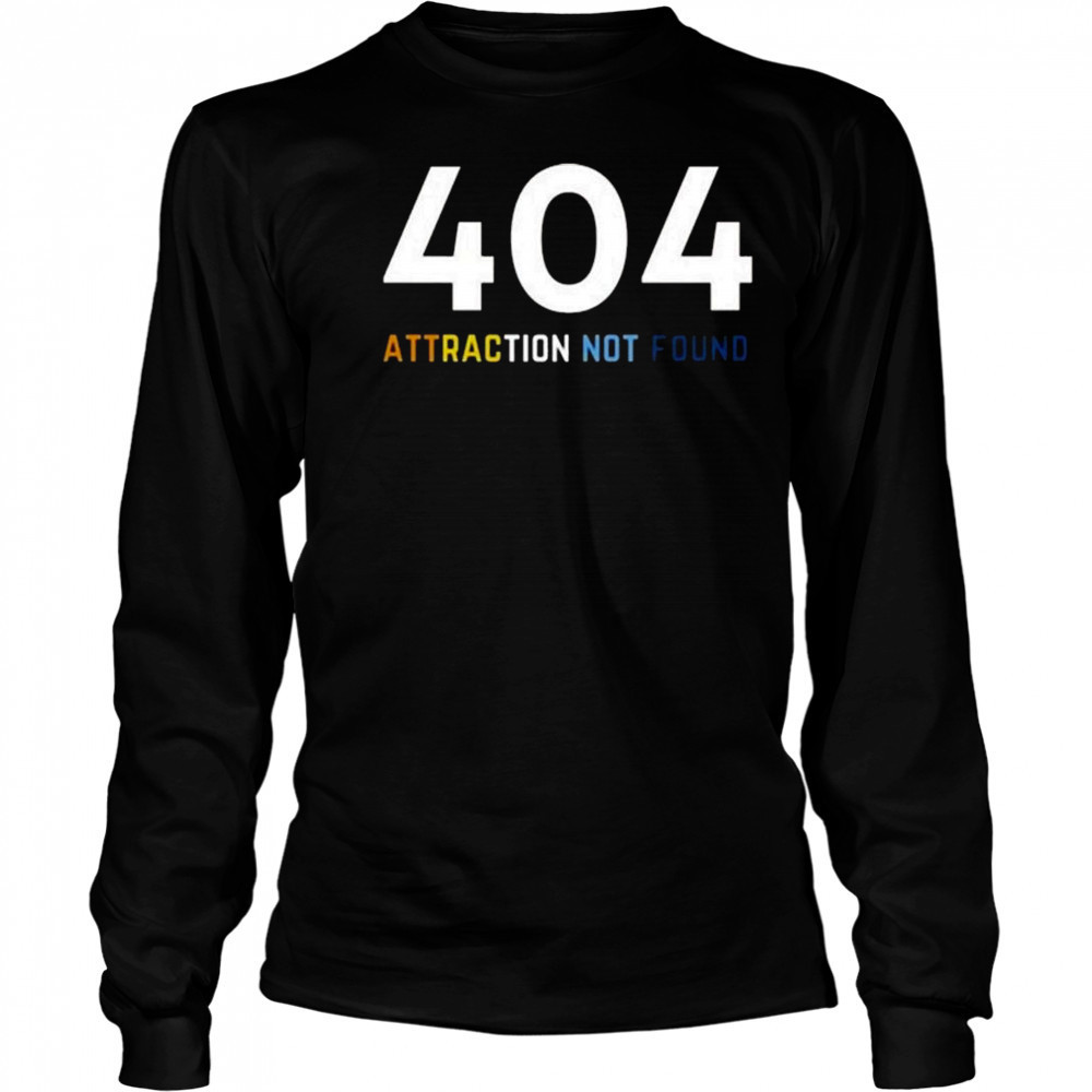 Aroace Lgbtq 404 Attraction Not Found Shirt Long Sleeved