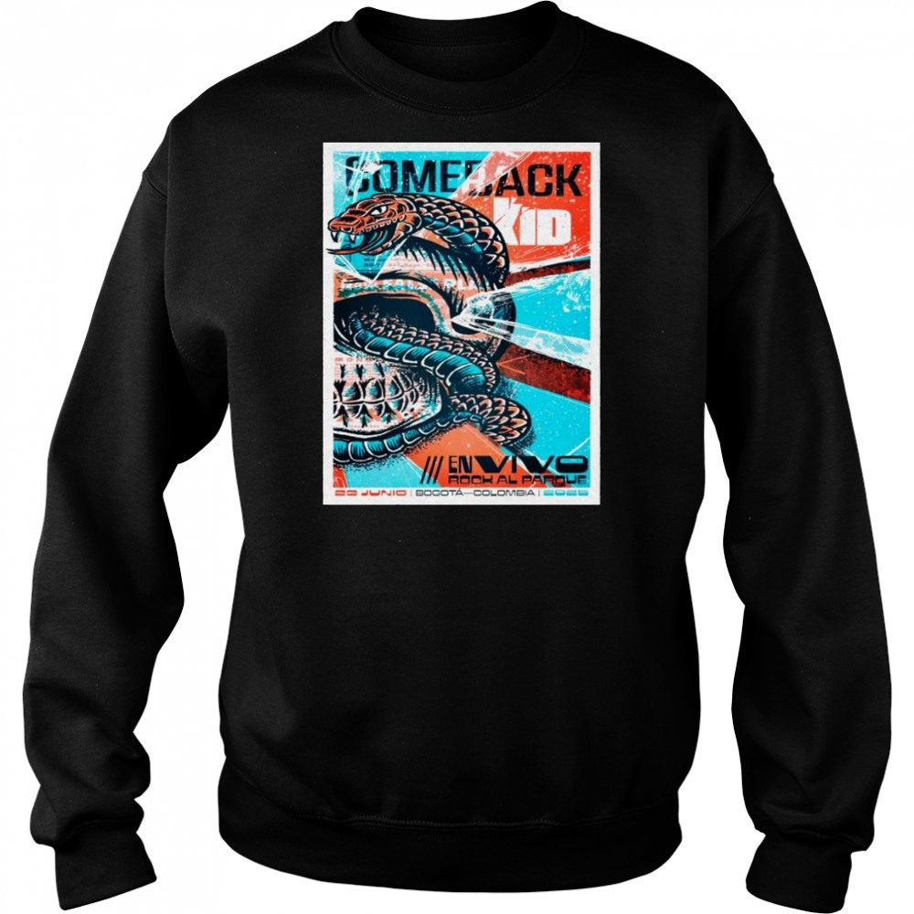 Comeback Kid June 23 2025 In Bogota Colombia Shirt Sweatshirt