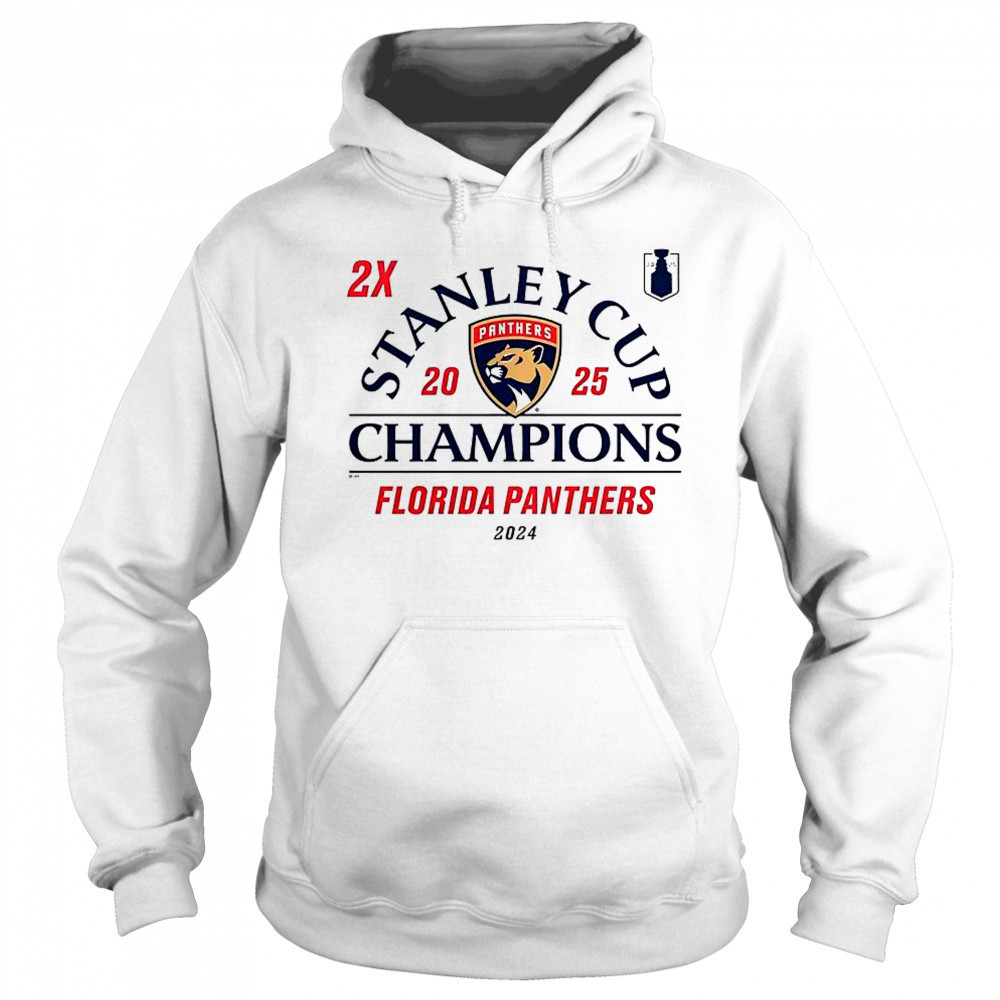 Florida Panthers 2024-2025 Back-To-Back Stanley Cup Champions Top Line T-Shirt Hoodie