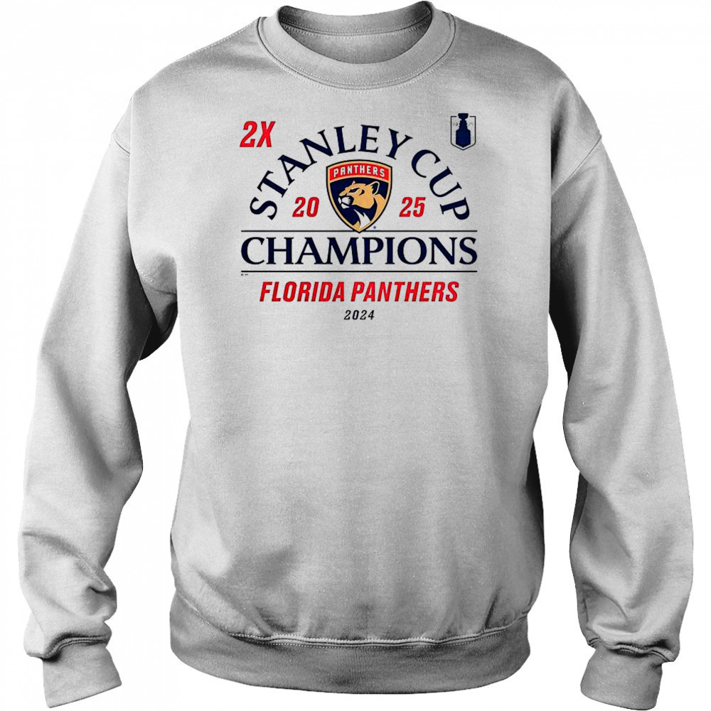 Florida Panthers 2024-2025 Back-To-Back Stanley Cup Champions Top Line T-Shirt Sweatshirt
