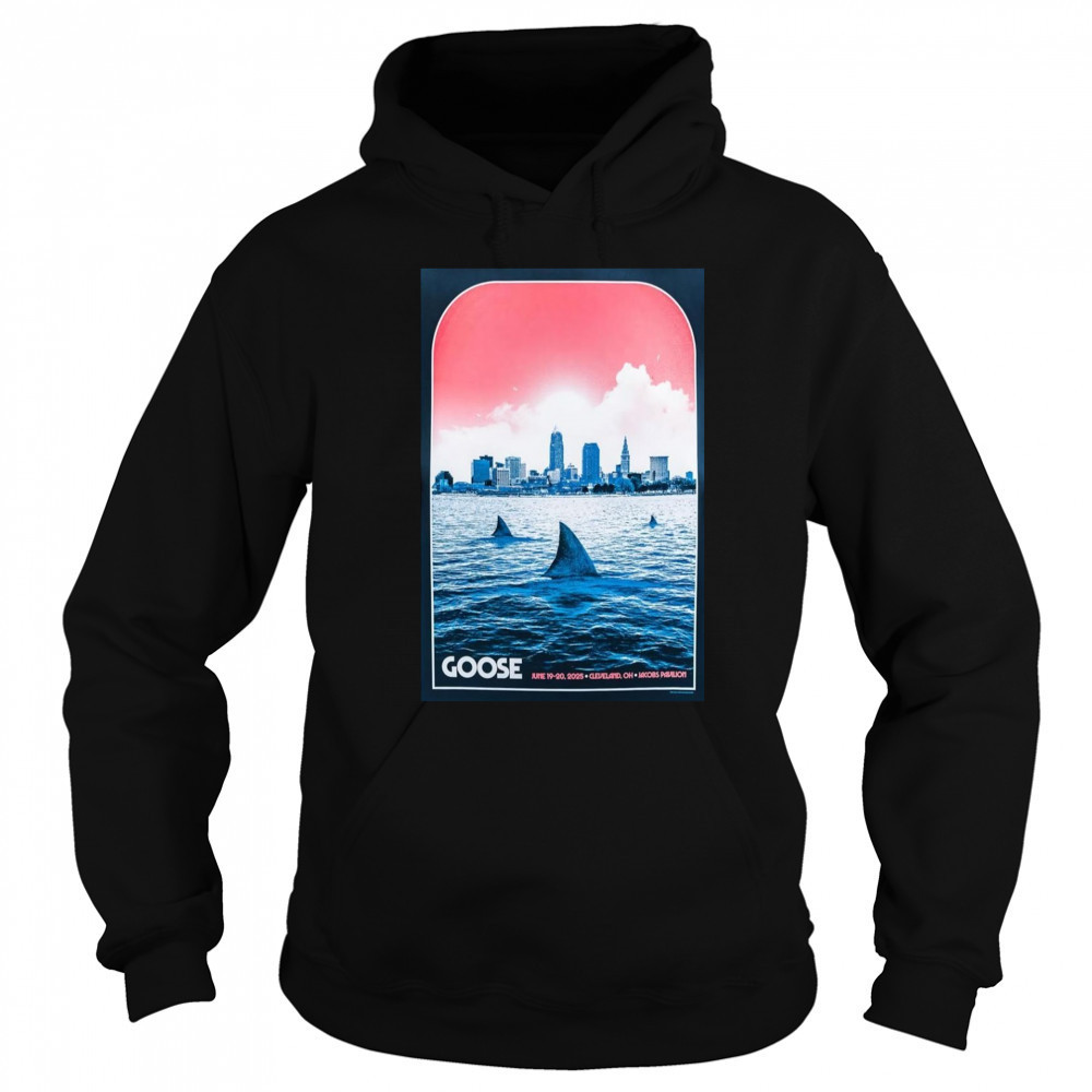 Goose Band Jacobs Pavilion June 19-20 2025 Tour Poster T-Shirt Hoodie