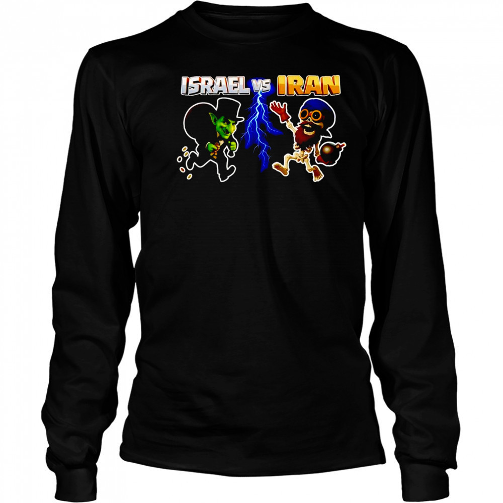 Israel vs Iran Clash of Clans shirt Long Sleeved