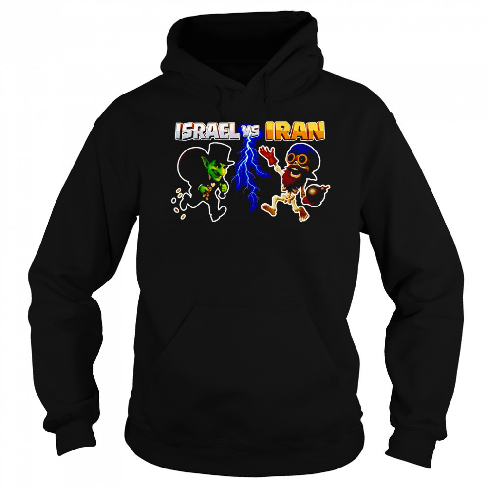 Israel vs Iran Clash of Clans shirt Hoodie