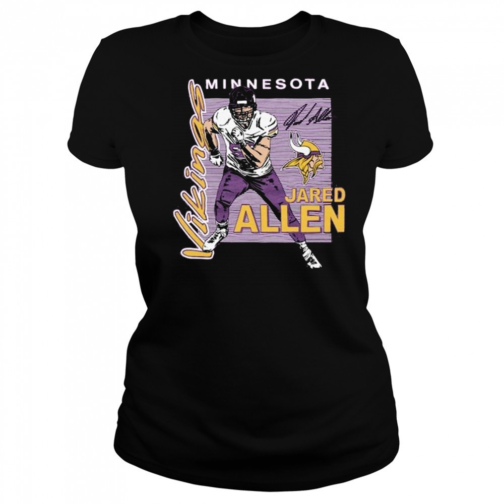 Jared Allen Minnesota Vikings HOF Player Graphic Tri-Blend 2025 Shirt Women's T-shirt