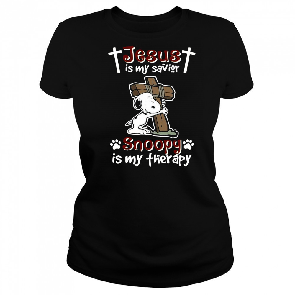 Jesus Is My Savior Snoopy Is My Therapy Peanuts T-Shirt Women's T-shirt