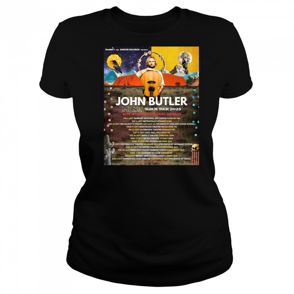 John Butler Prism Album Tour At The Princess Theatre In Brisbane Australia On September 19 2025 Shirt Women's T-shirt