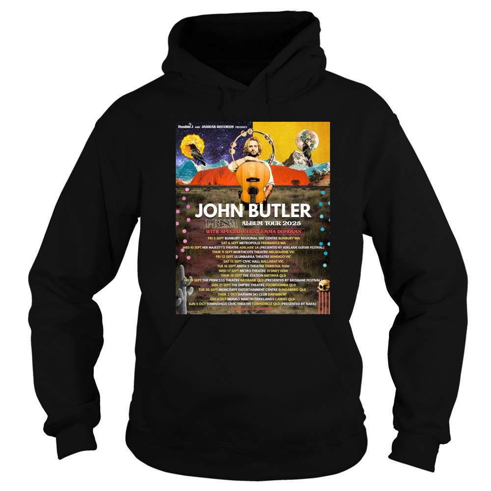 John Butler Prism Album Tour At The Princess Theatre In Brisbane Australia On September 19 2025 Shirt Hoodie