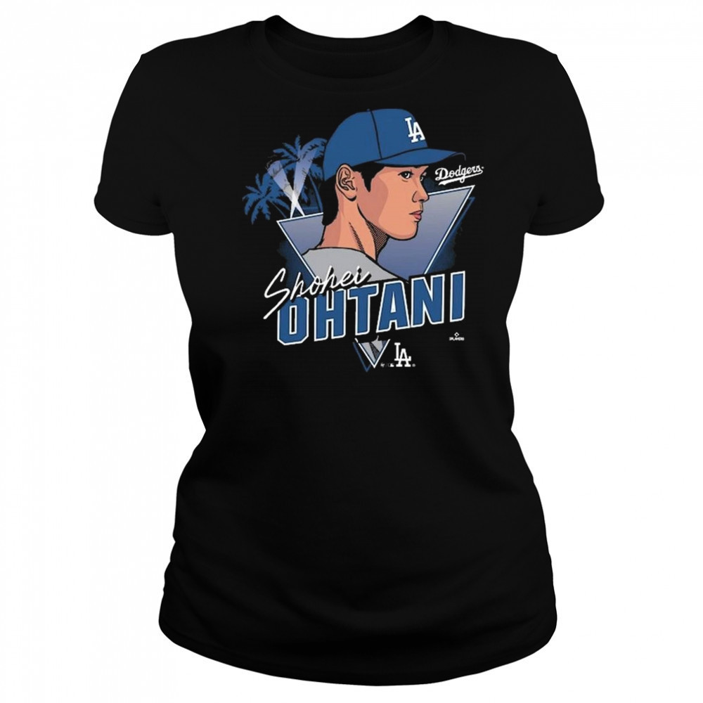 Los Angeles Dodgers Shohei Ohtani Player Caricature Franklin 2025 Shirt Women's T-shirt