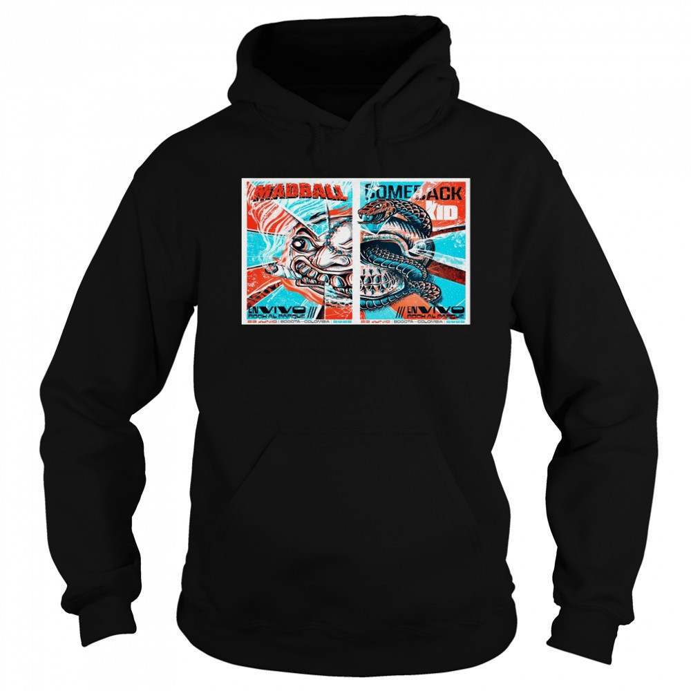 Madball NYHC X Comeback Kid Bogota Colombia 6-23-2025 Poster T-Shirt Hoodie