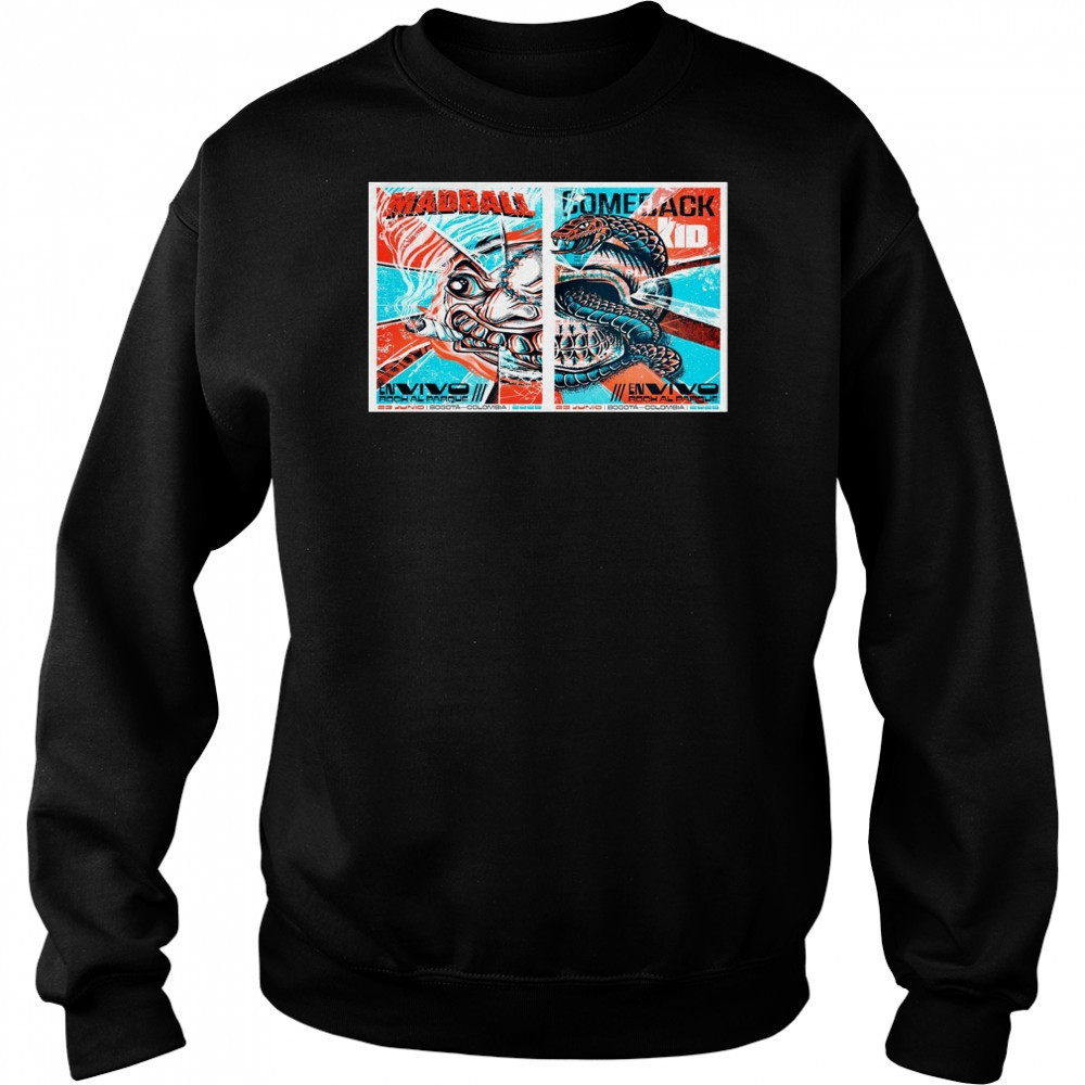 Madball NYHC X Comeback Kid Bogota Colombia 6-23-2025 Poster T-Shirt Sweatshirt