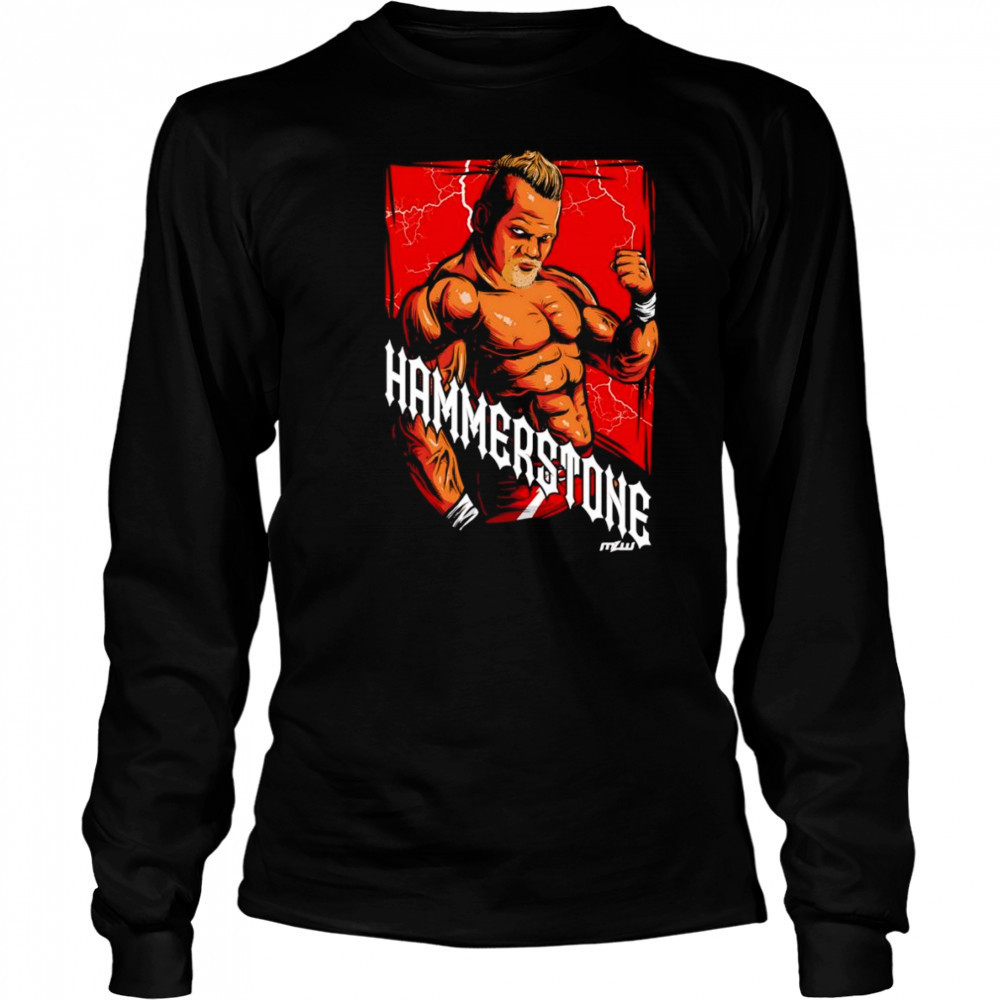 MLW Hammerstone flexing shirt Long Sleeved