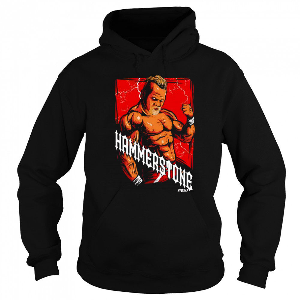 MLW Hammerstone flexing shirt Hoodie