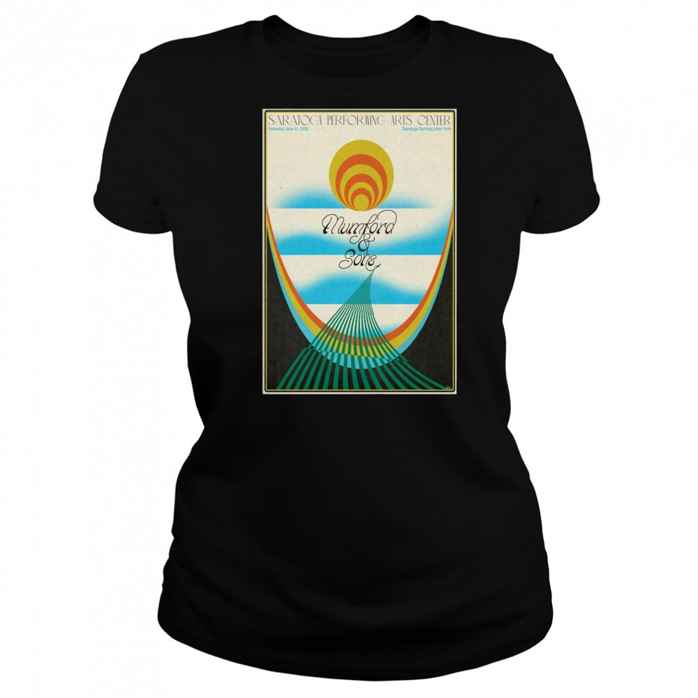 Mumford And Sons Saratoga Springs NY June 21 2025 Poster T-Shirt Women's T-shirt