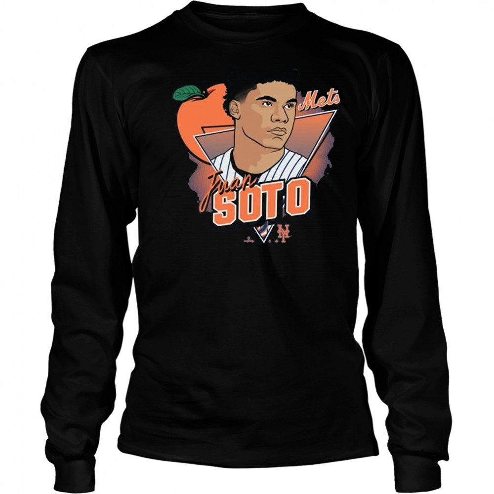 New York Mets Juan Soto Player Caricature Franklin 2025 Shirt Long Sleeved