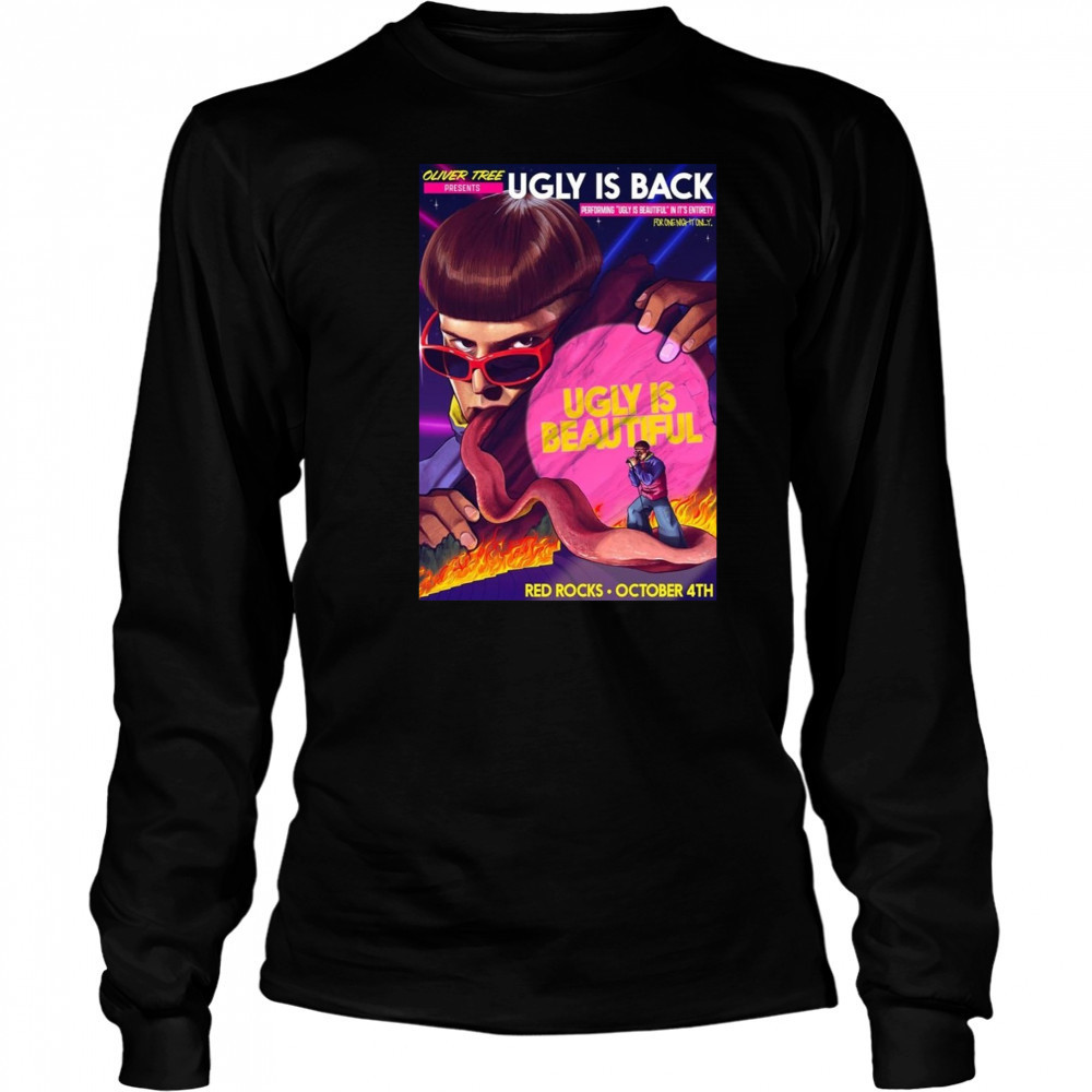 Oliver Tree Red Rocks Oct 4 2025 Poster T-Shirt Long Sleeved