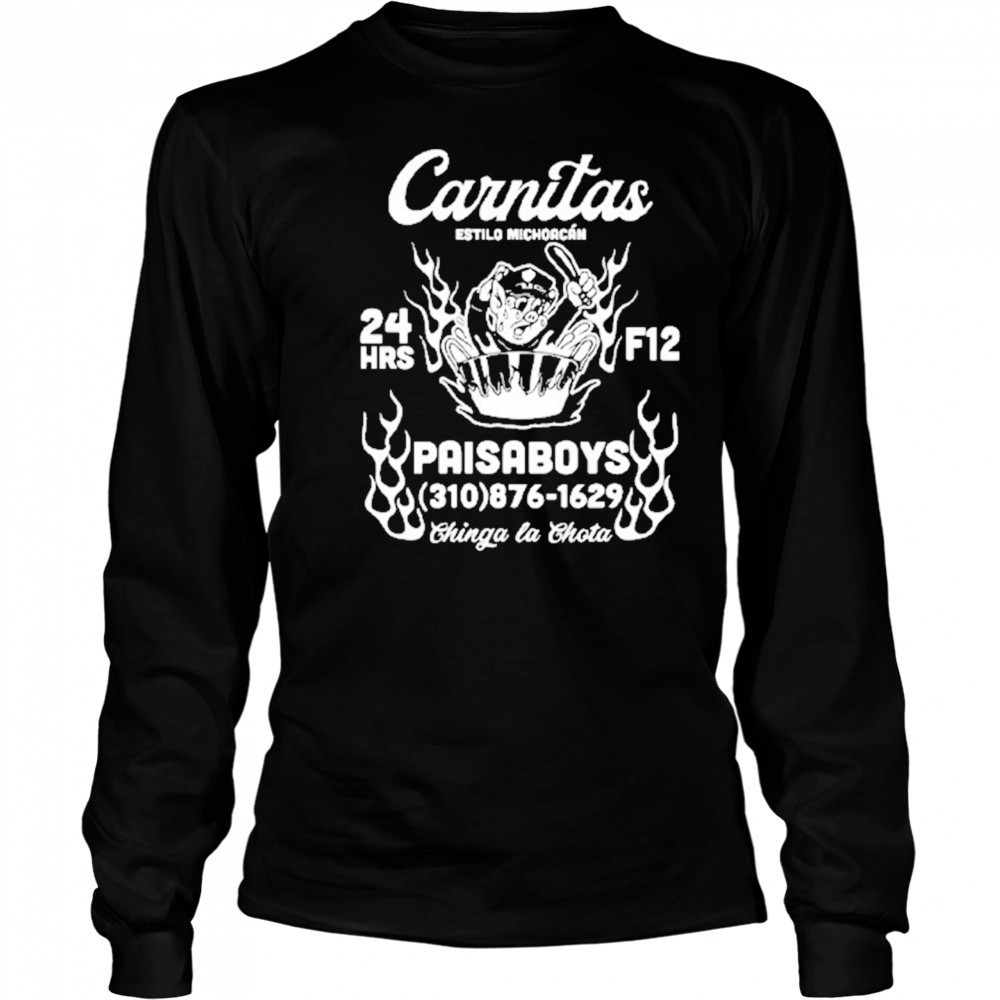 Paisaboys F12 No Jusstice No Peace No Mas T-Shirt Long Sleeved