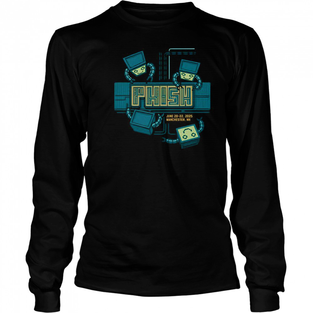 Phish Merch Manchester NH June 20 2025 T-Shirt Long Sleeved