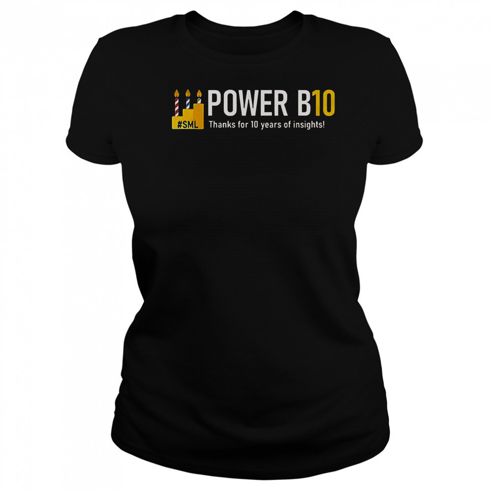 Power B10 Thanks For 10 Years Of Insights T-Shirt Women's T-shirt