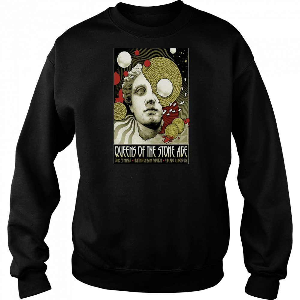 Queens of the Stone Age June 21 2025 Chicago IL Poster T-Shirt Sweatshirt