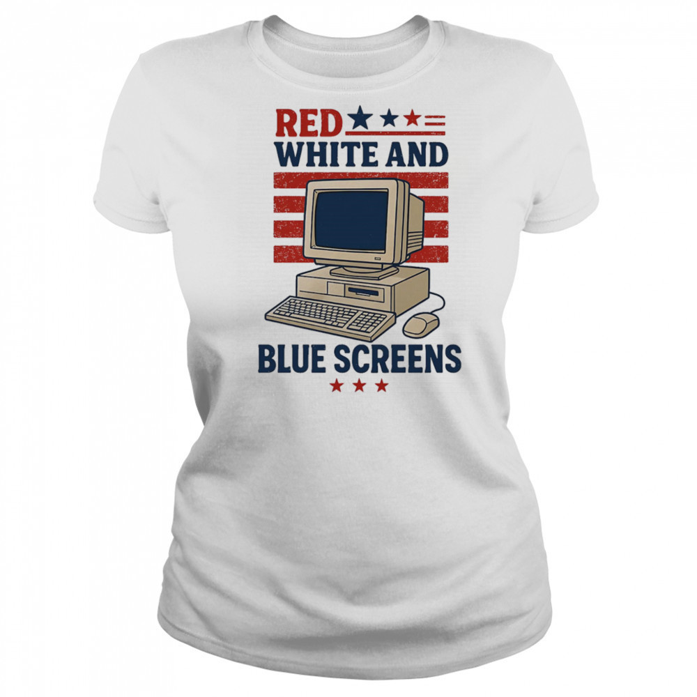 Red white and Blue Screens shirt Women's T-shirt