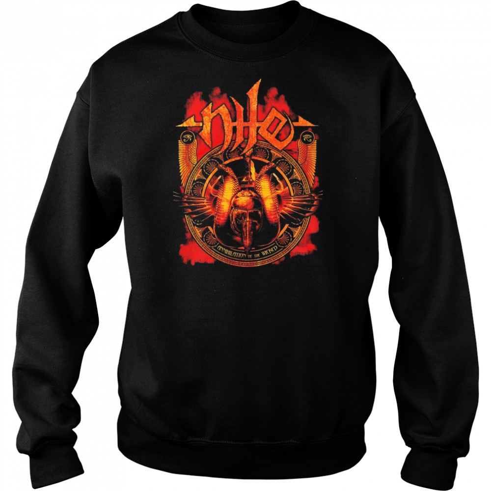 Relapse Records Nile Annihilation Of The Wicked Shirt Sweatshirt