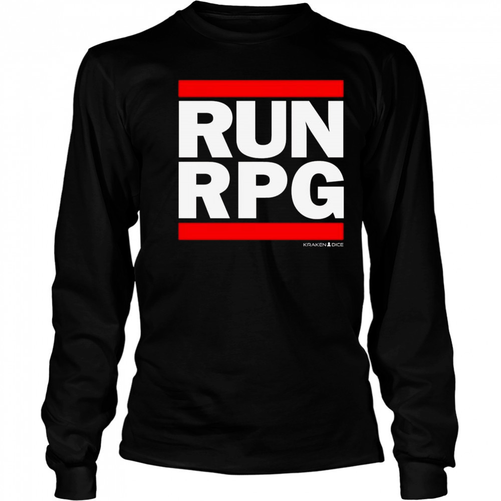 Run RPG Kraken Dice Shirt Long Sleeved