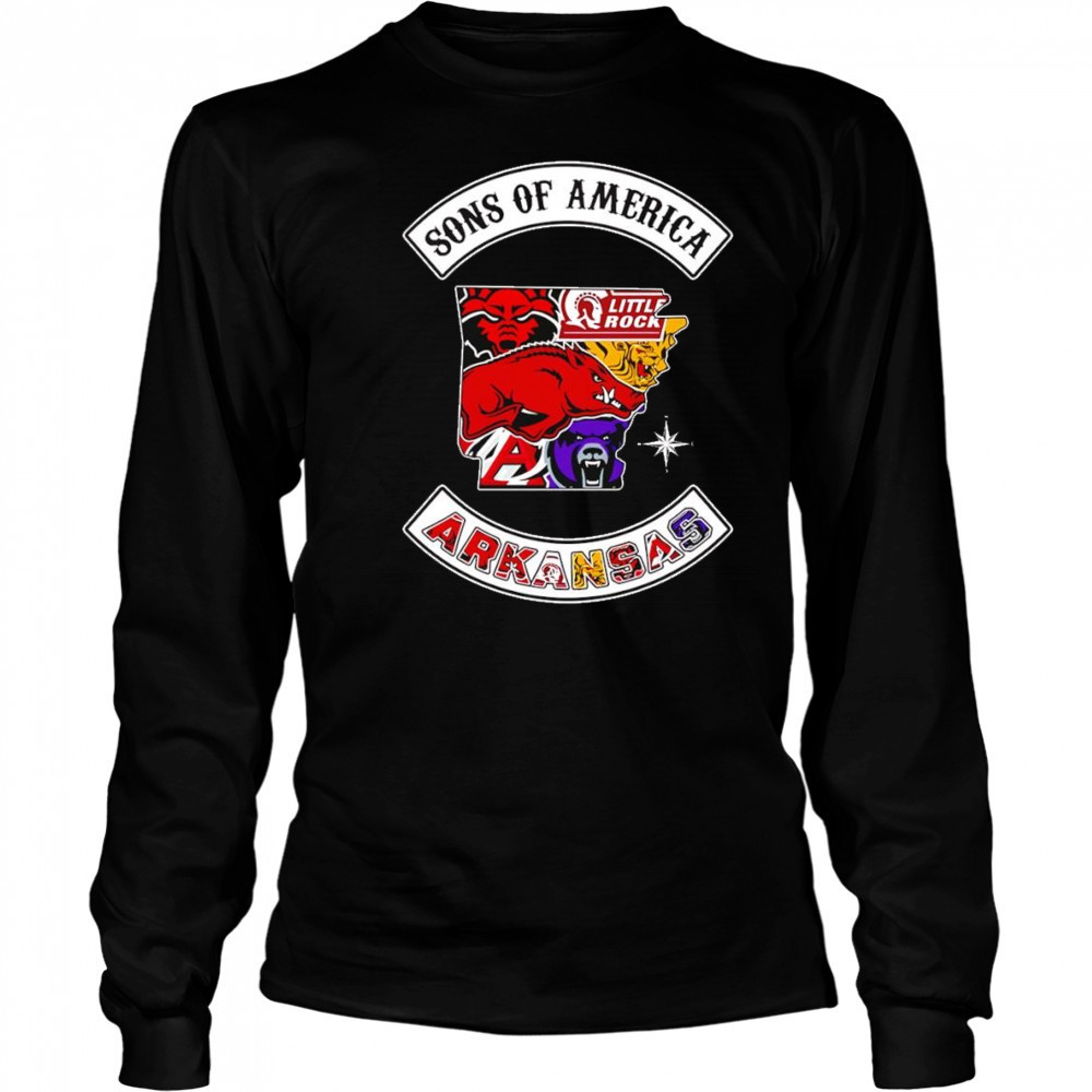 Sons of America Arkansas sports shirt Long Sleeved