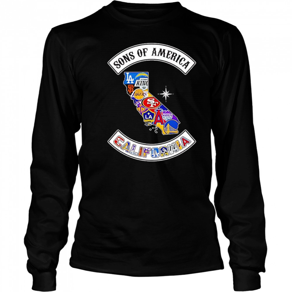 Sons of America California sports shirt Long Sleeved