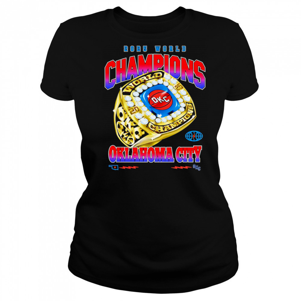 2025 World Champions Oklahoma City Rings shirt Women's T-shirt