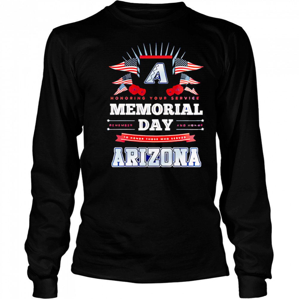 Arizona Diamondbacks MLB x Memorial Day Baseball shirt Long Sleeved