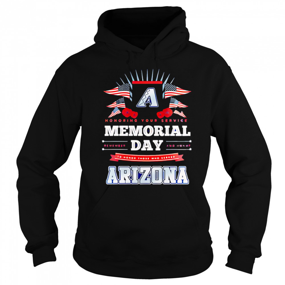 Arizona Diamondbacks MLB x Memorial Day Baseball shirt Hoodie
