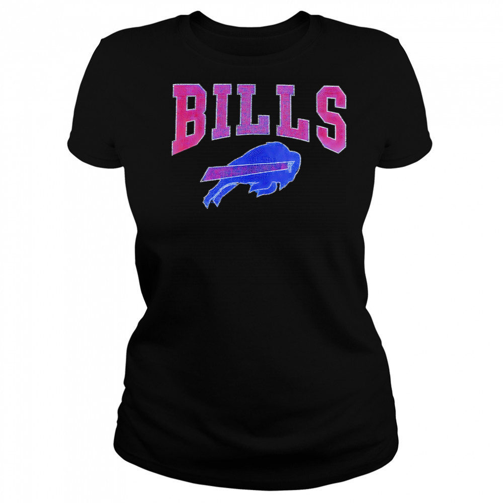 Buffalo Bills Rhinestone logo shirt Women's T-shirt