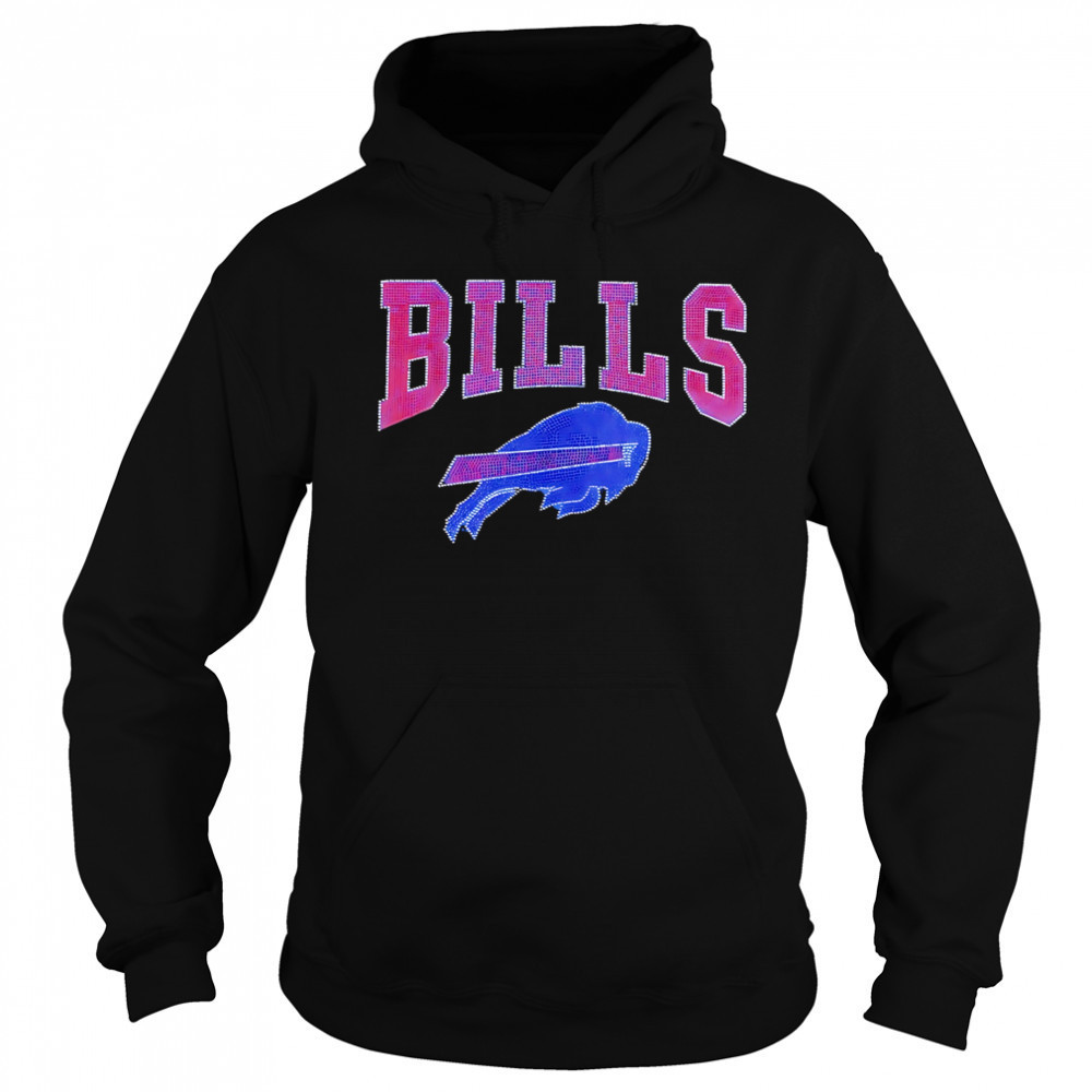 Buffalo Bills Rhinestone logo shirt Hoodie