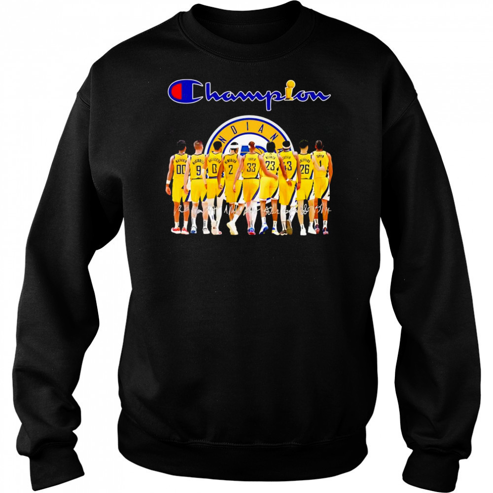 Champion Indiana Pacers players signature shirt Sweatshirt