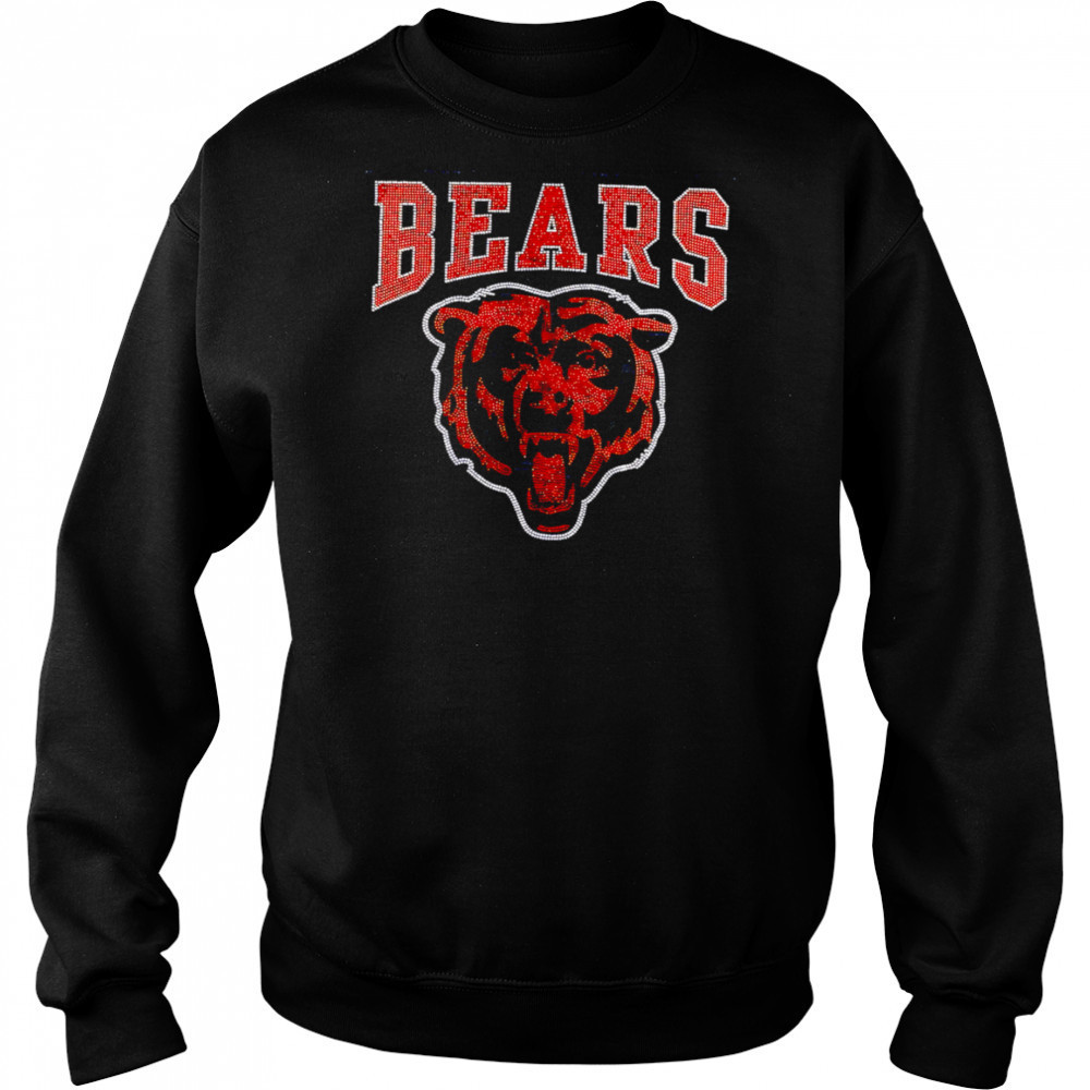 Chicago Bears Rhinestone logo shirt Sweatshirt